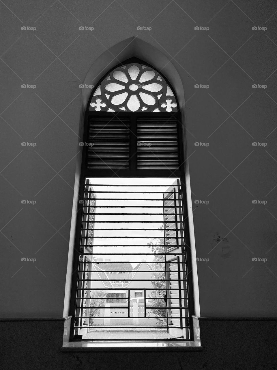 A window in a church