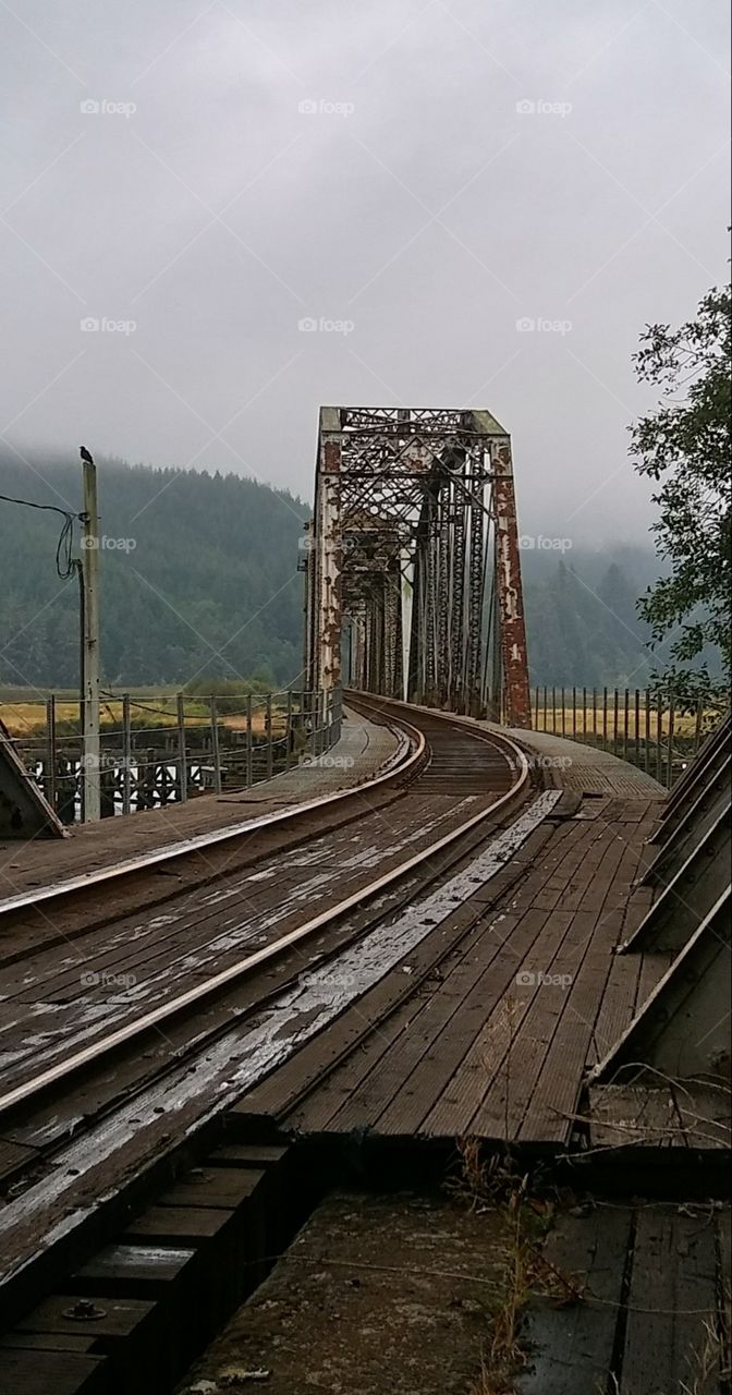 train bridge over the Siuslaw