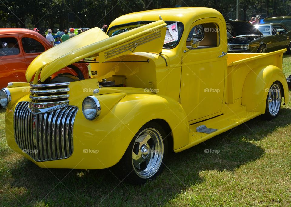 Yellow Chevrolet Pickup Truck