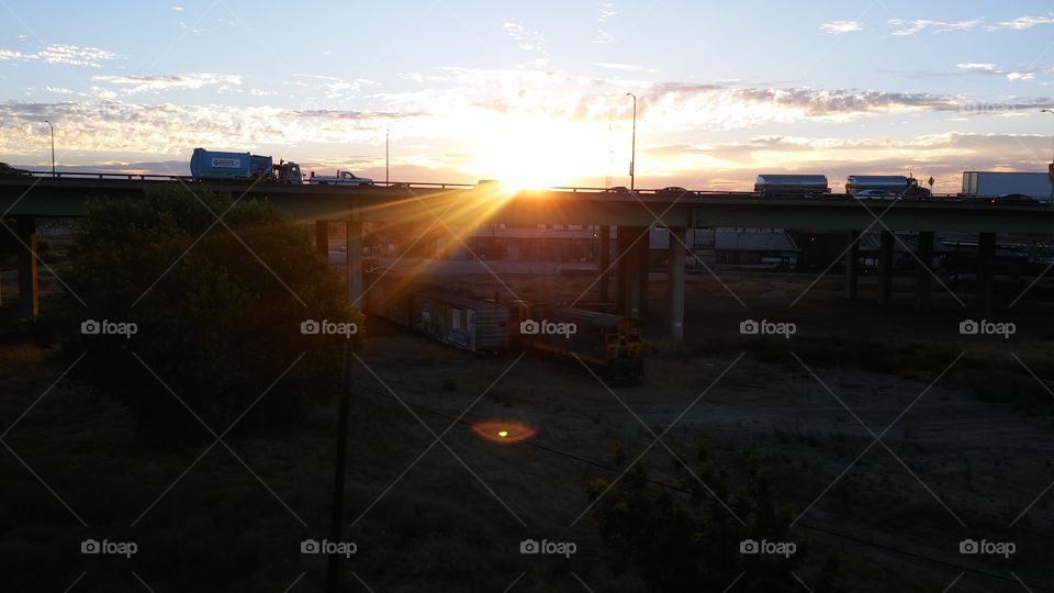 freeway sunrise