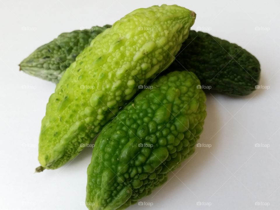 Bitter melon. Extremely bitter tasting vegetable, used in eastern medicine