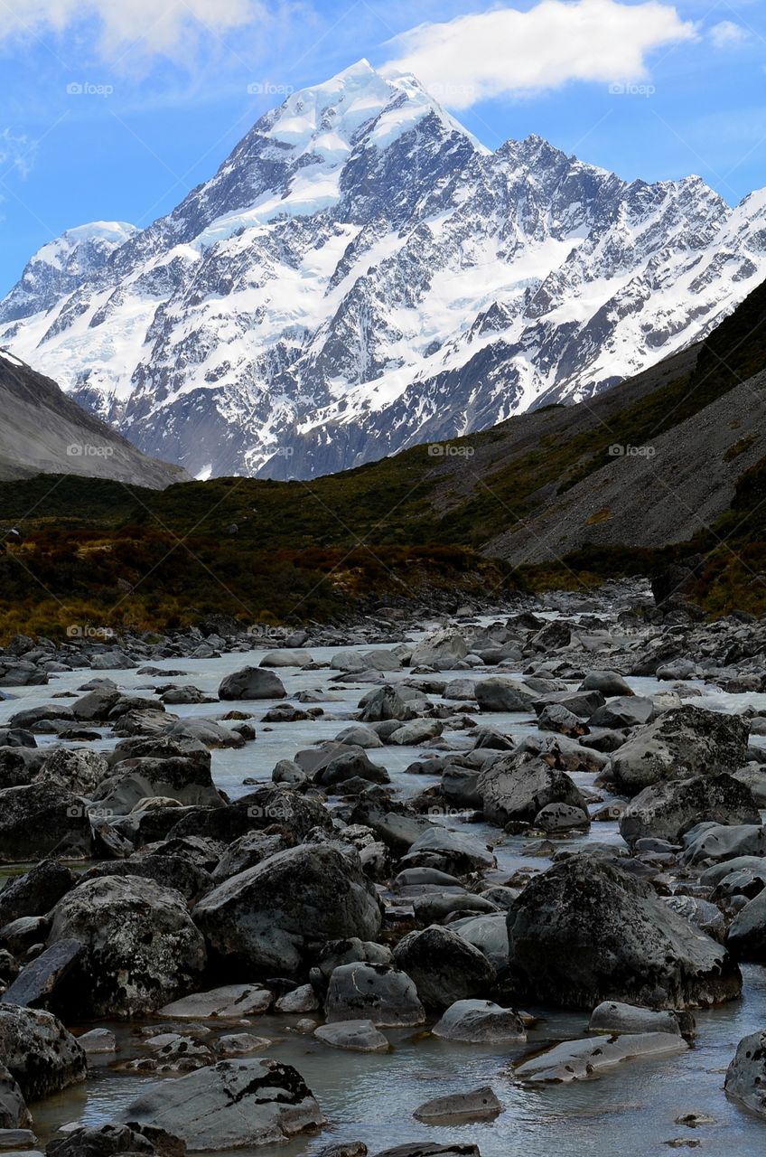 View of snowy mountain