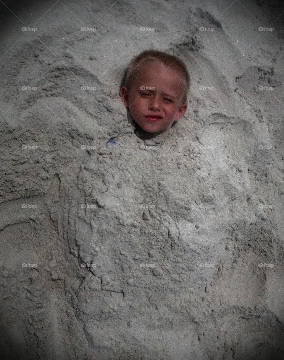 Burried in the sand