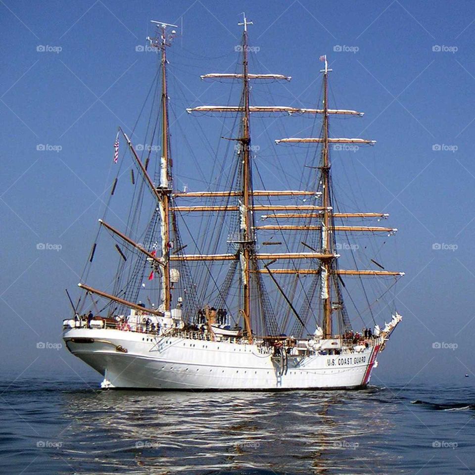 USCG Eagle in Cherbourg