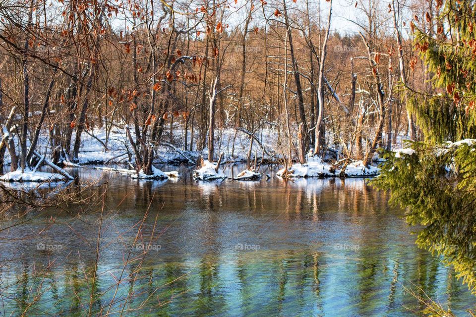 The river Wurm in Germany