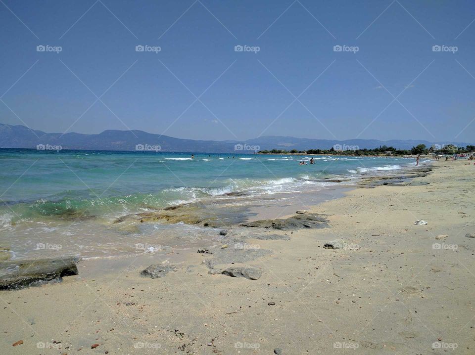 Greece summer beach