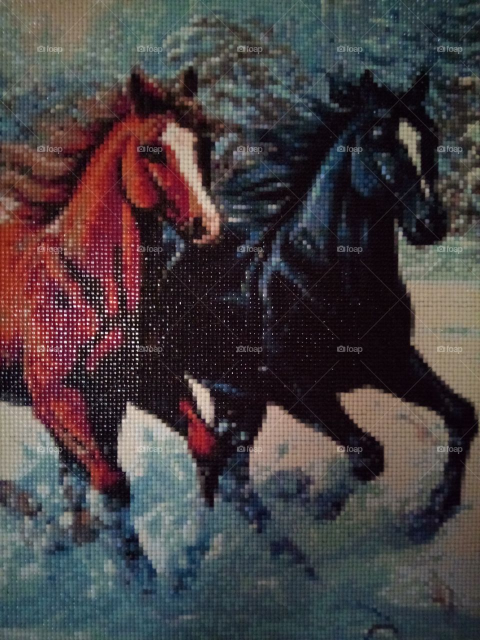 картина лошади