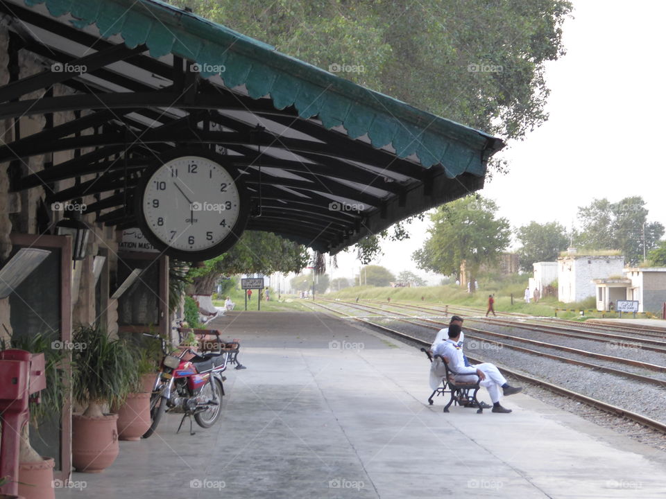 Galora Sharif Railway Station in Islamabad, Pakistan.