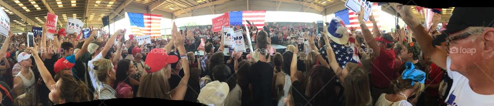 Trump Rally Panorama 