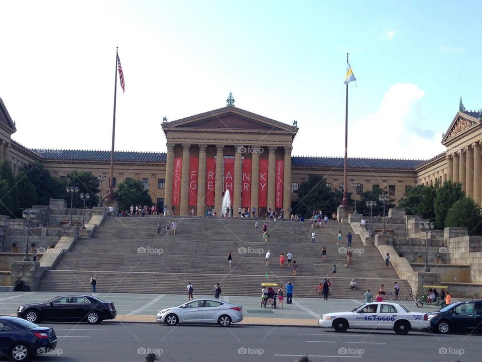 Rocky steps at historic museum of Philadephia
 