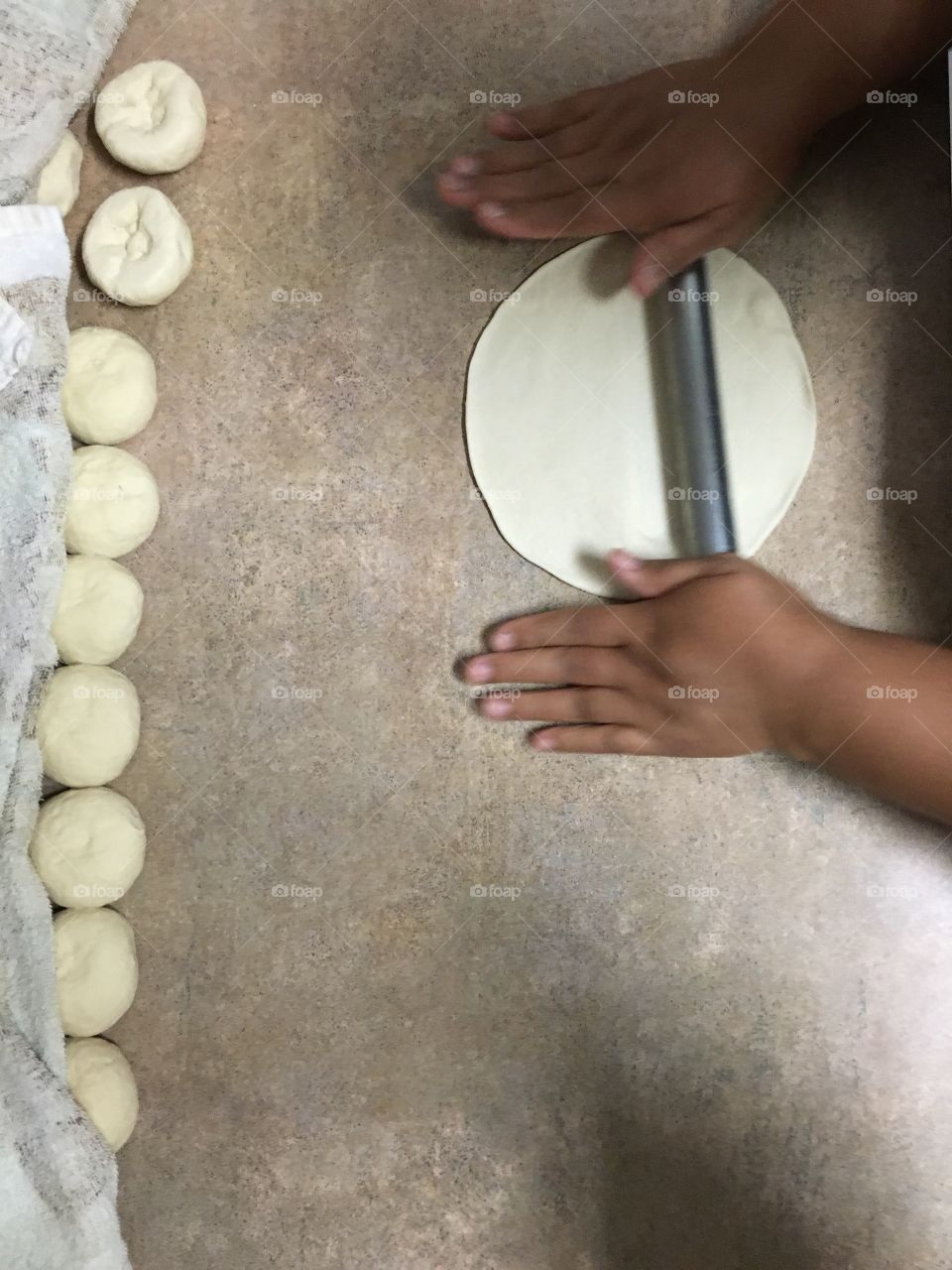 Hand rolled tortillas