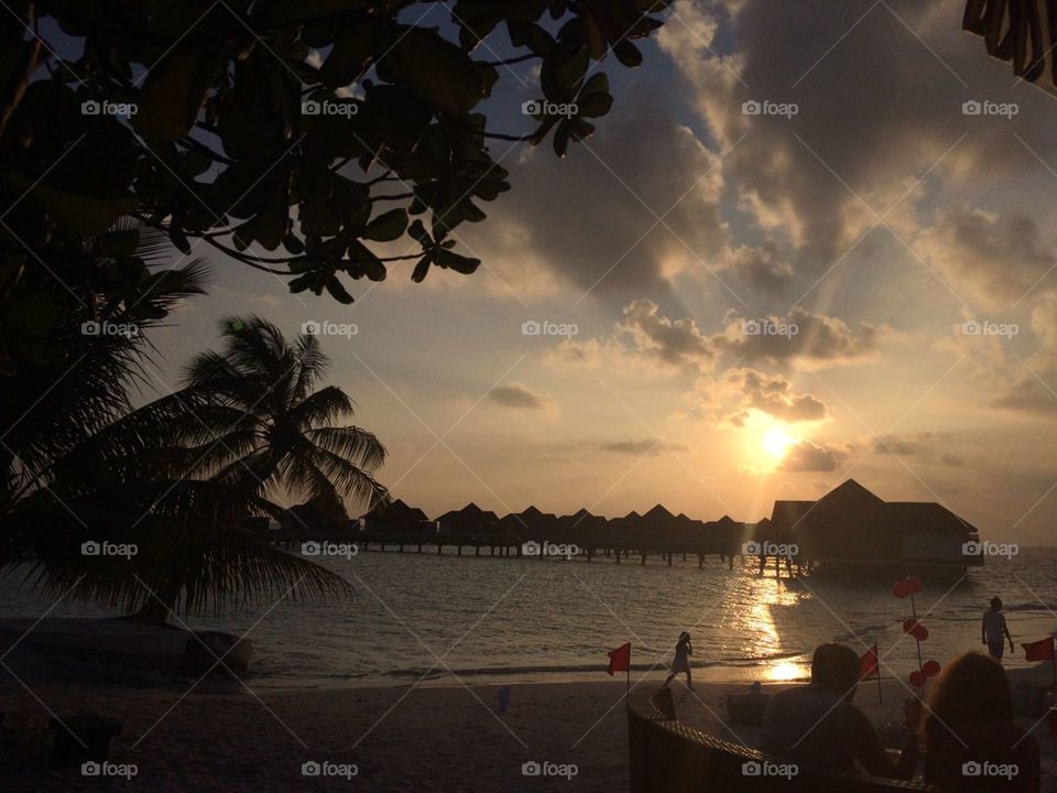 sundown Südsee Sonnenuntergang