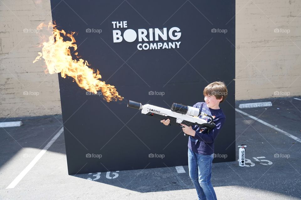 Boy With Flamethrower 