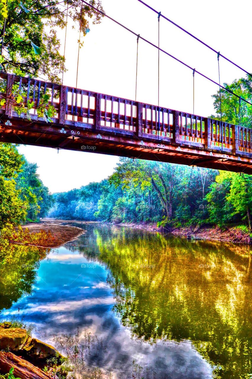 River at turkey run state park in Indiana 