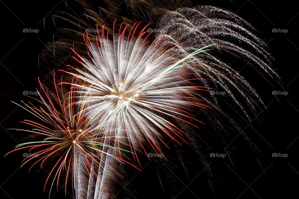 Lovely trio of 4th of July fireworks