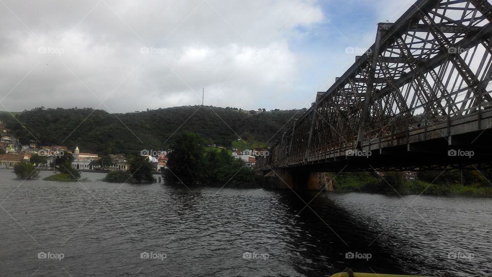River Paraguassu and Bridge D. Pedro II