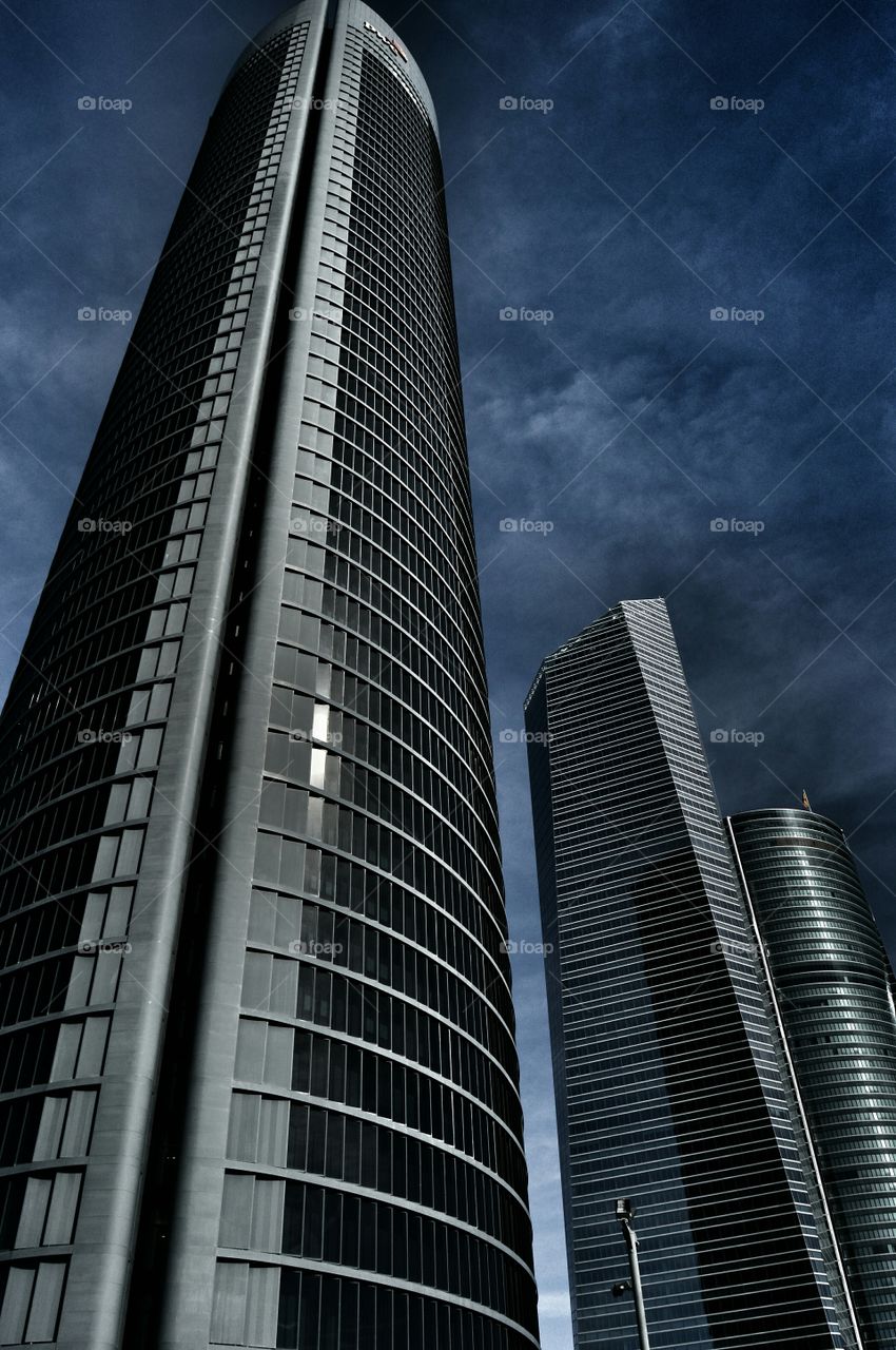 Skyscrapers. Skyscrapers in Madrid