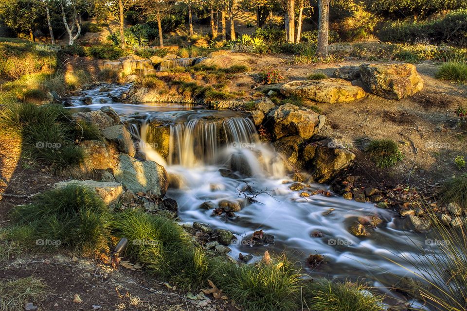 A stream runs through it.