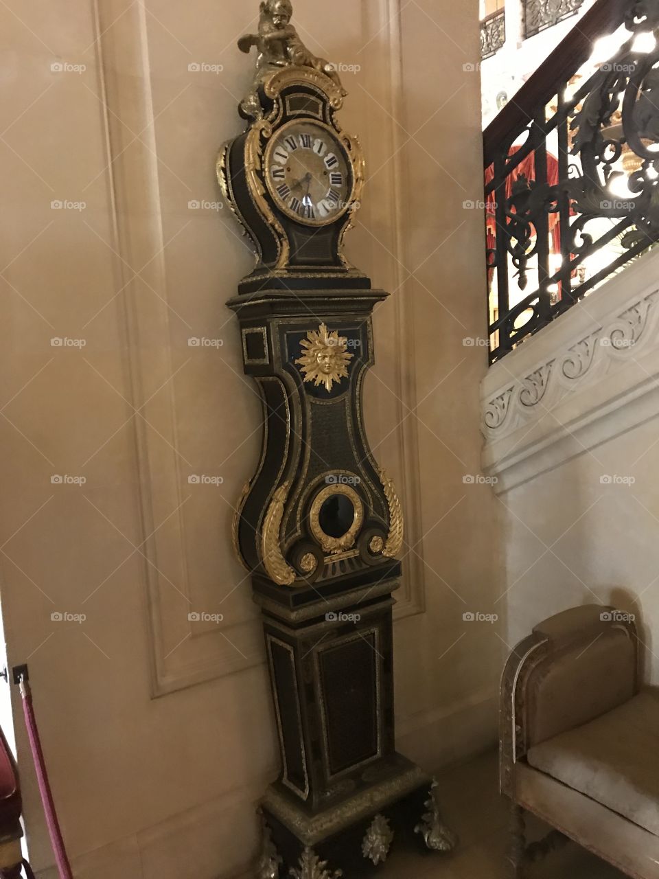 Vintage Grandfather Clock, The Breakers Mansion, Newport, RI