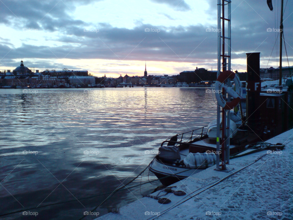 winter stockholm sweden stockholm boats by Barbman