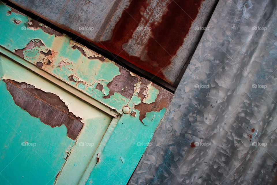 Close-up of rusty door