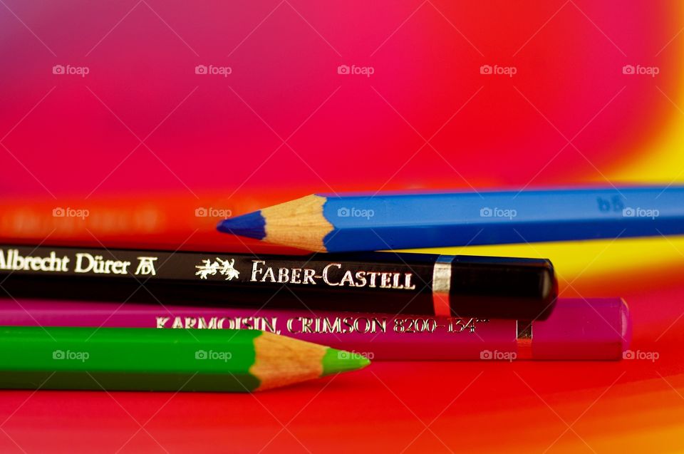 Faber Castell Colored Pencils Macro