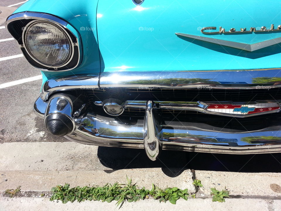 Turquoise Chevy
