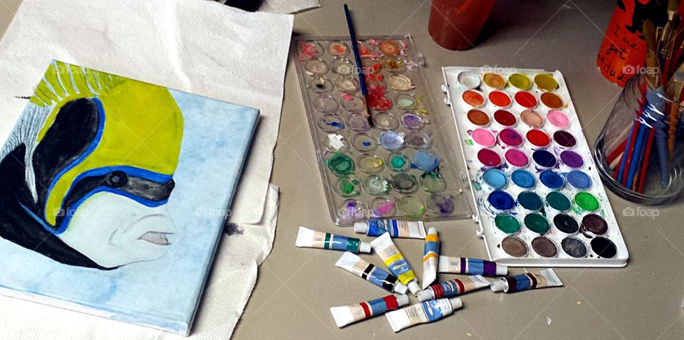 Emperor. artwork in progress  (for desk from above)