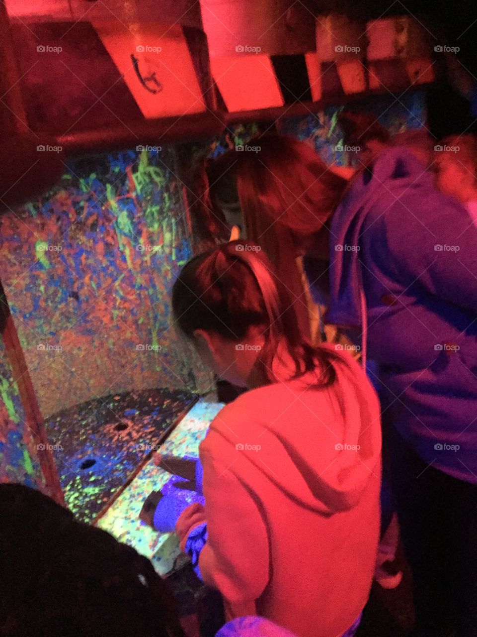 Young girl in a Hallmark Kaleidoscope craft room 