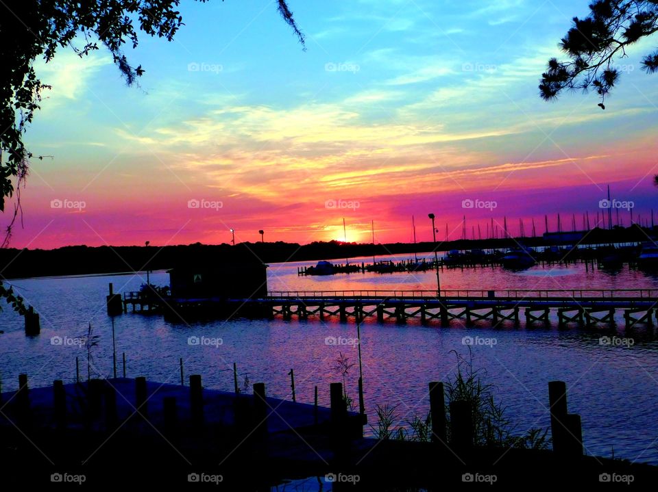 Amazing sunset at  Boggy Bayou