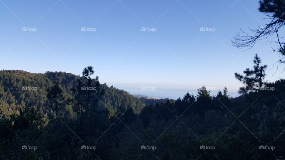 Watching the sky find the foothills on a California trail ride.