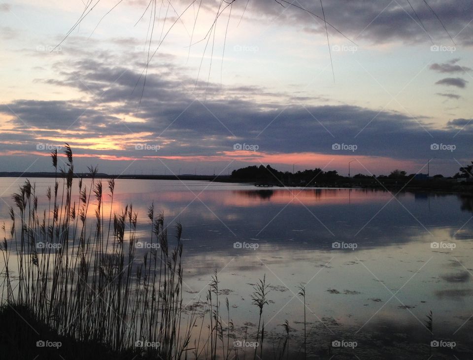 Sunset Chesapeake bay