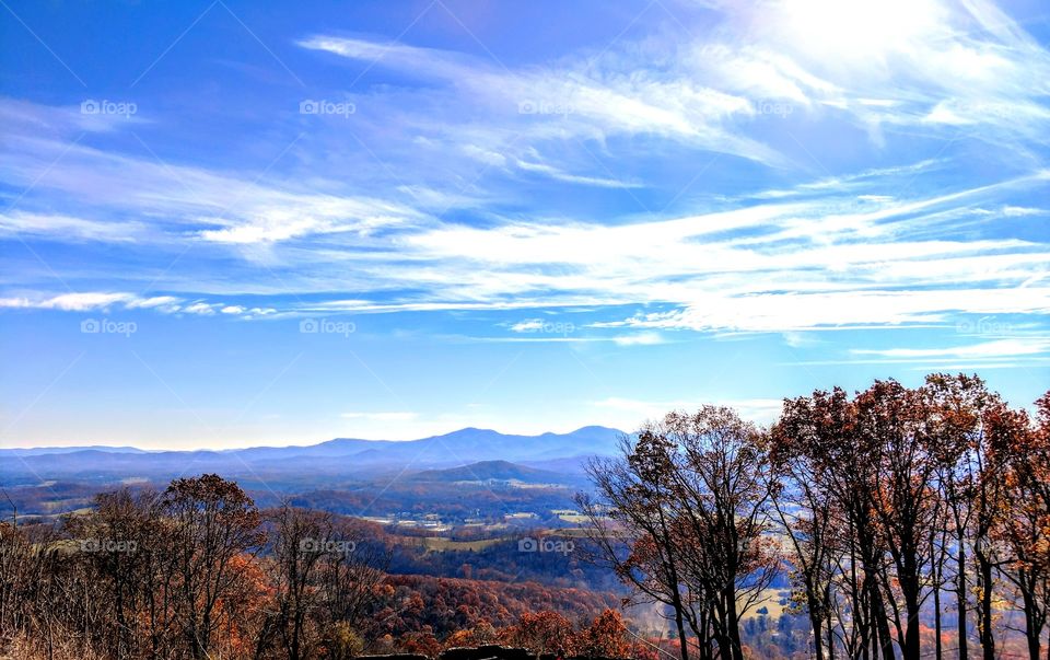 Virginia scenic view of the mountains