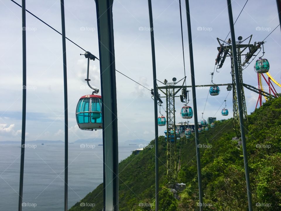 Cable Car in Hongkong Ocean Park