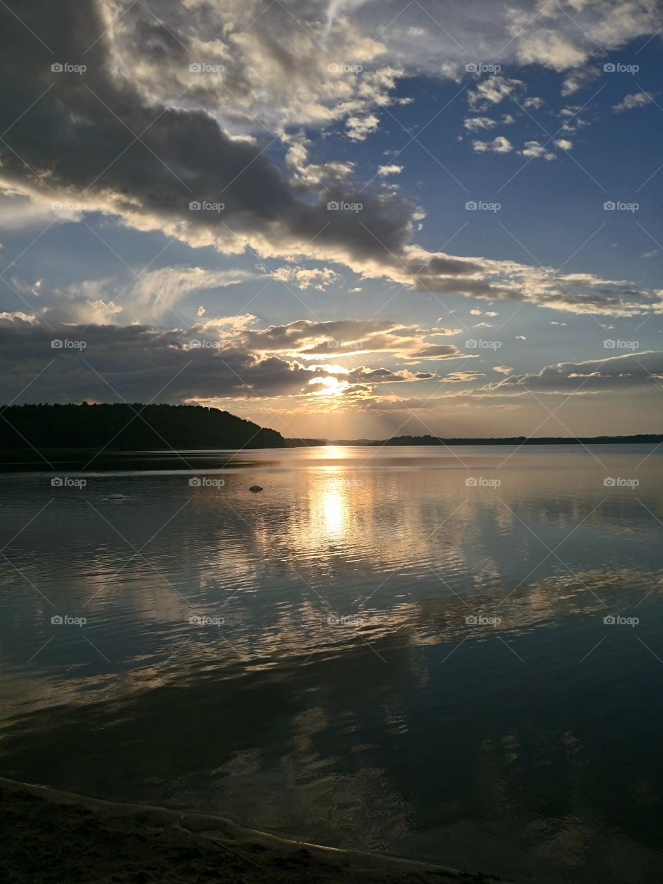 polish nature | sunset at lake