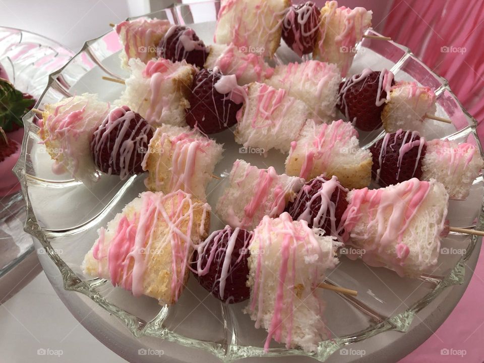 Mini Strawberry Shortcake Kabobs 