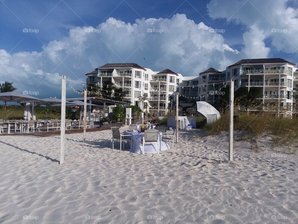 dinner on the beach