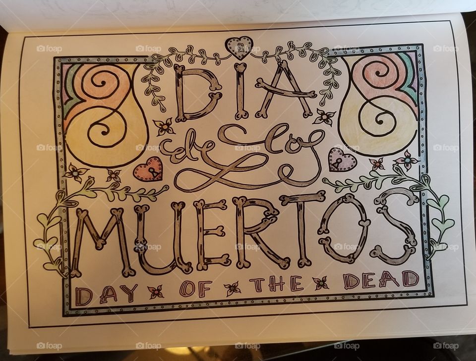 my artwork from the day of the dead