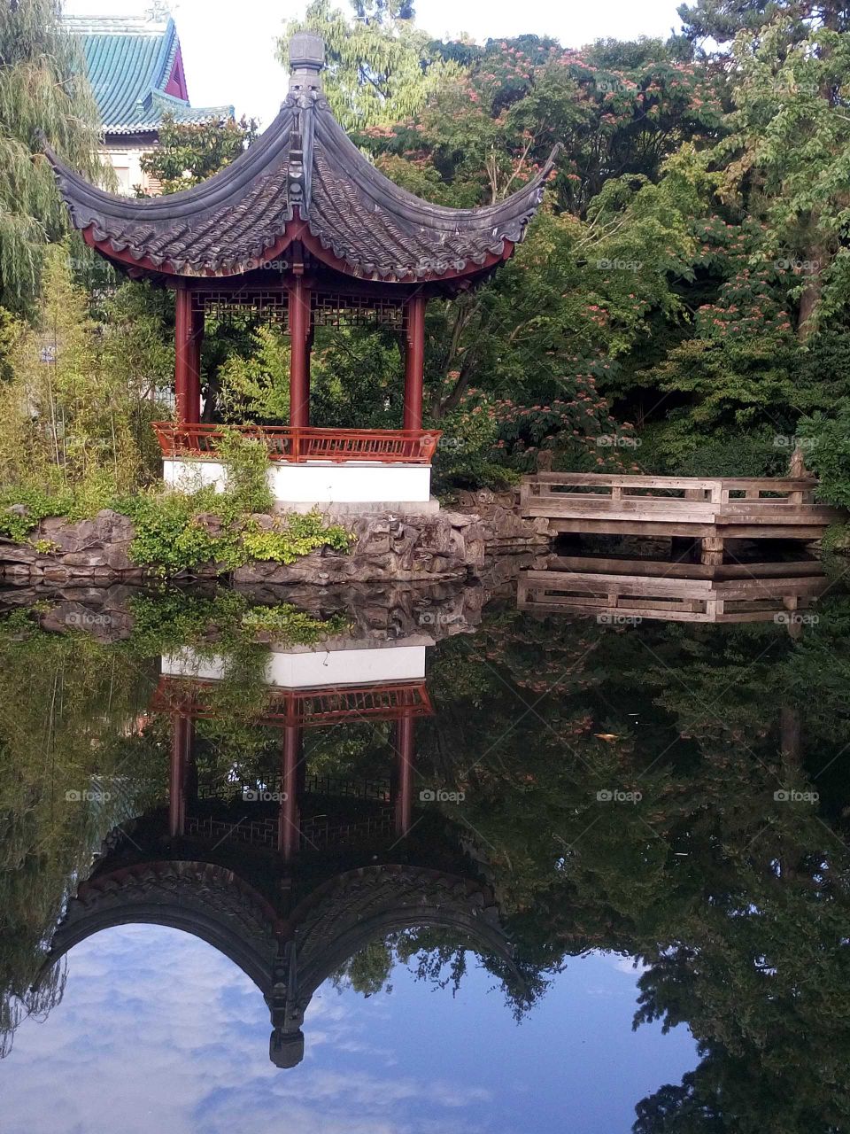 Chinese garden in Vancouver, BC