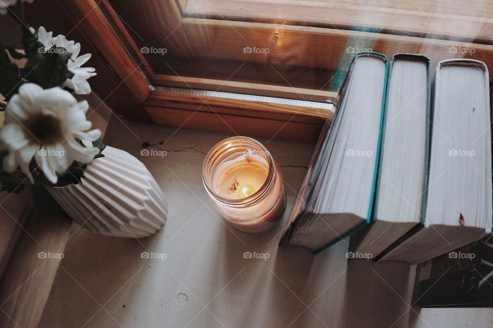 Books and candle