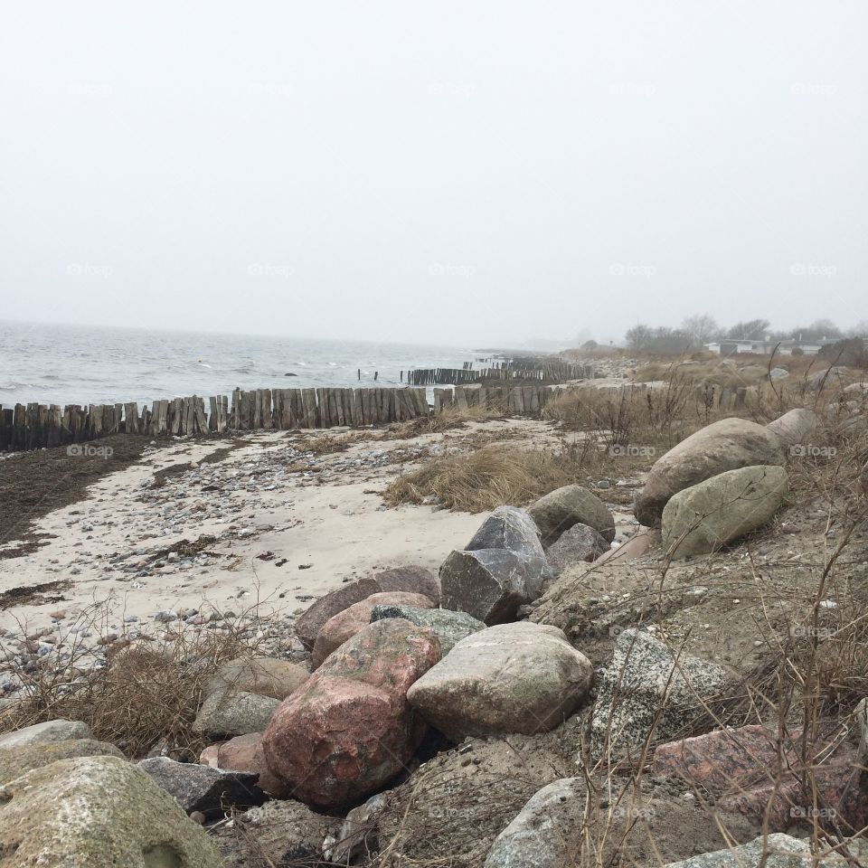 Beach, Seashore, Rock, Water, Landscape