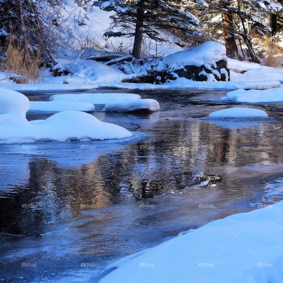 View of river in winter