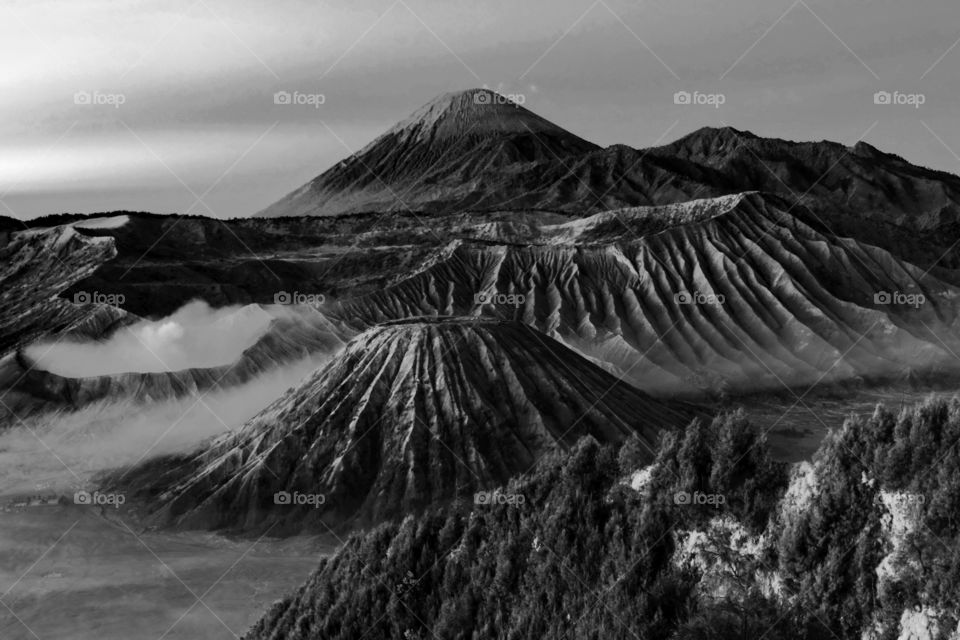 Morning view at mt.bromo, east Java, Indonesia.