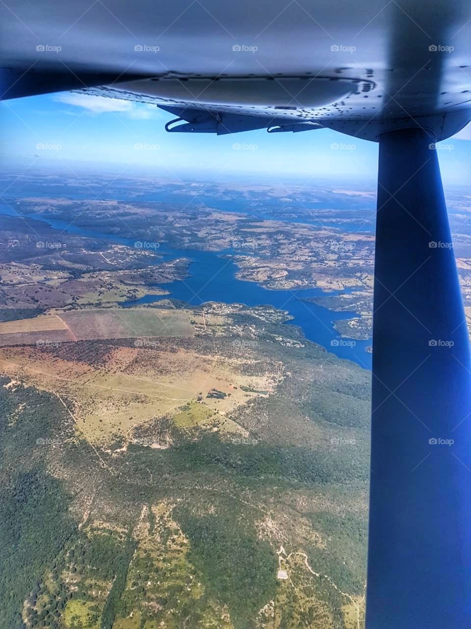 view from airplane visão do avião