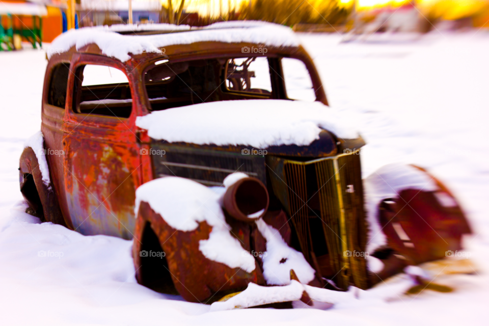 winter vintage rust antique by argyllsbeard