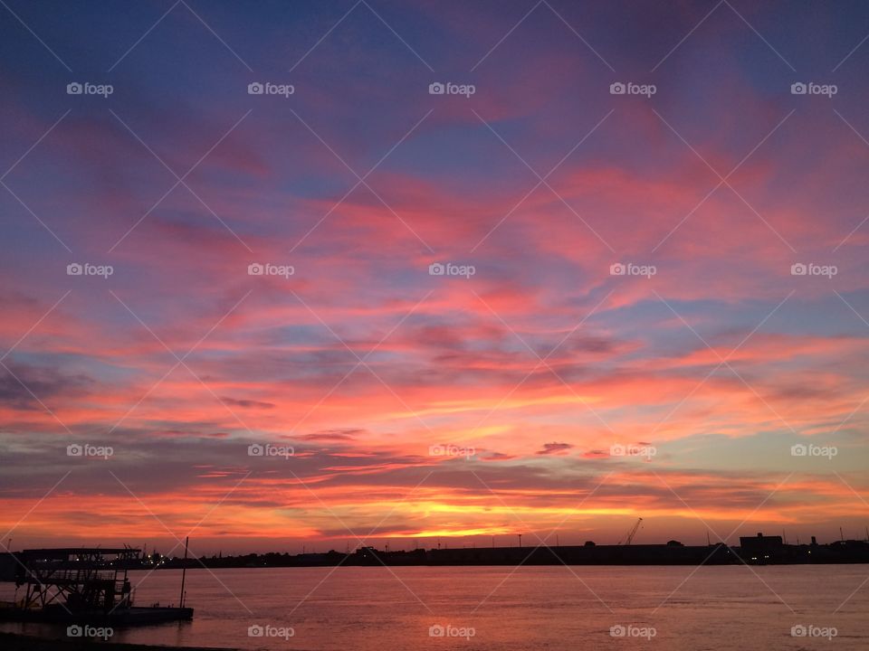 Sunset over New Orleans 