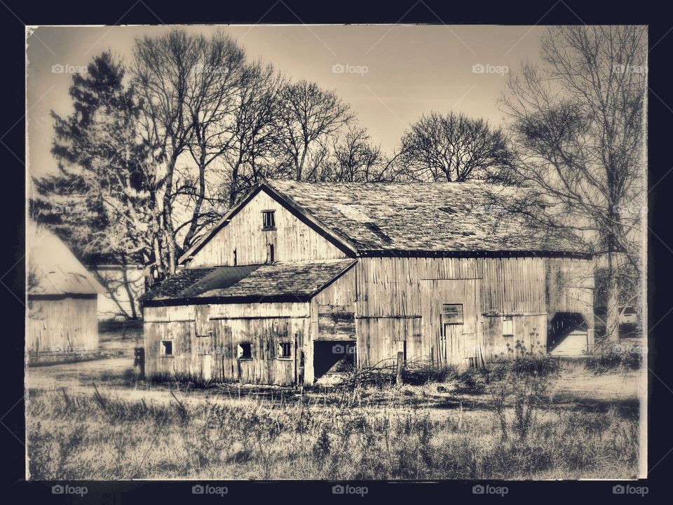 Rustic old Indiana barn