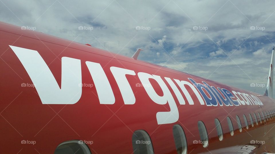 Virgin airplane