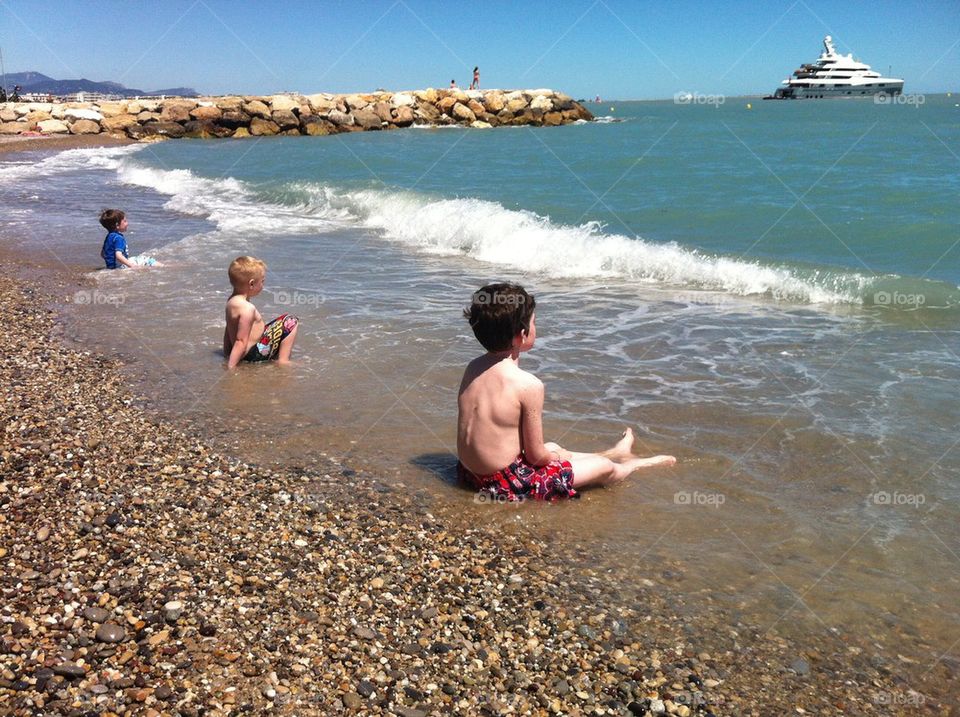 Kids on the beach