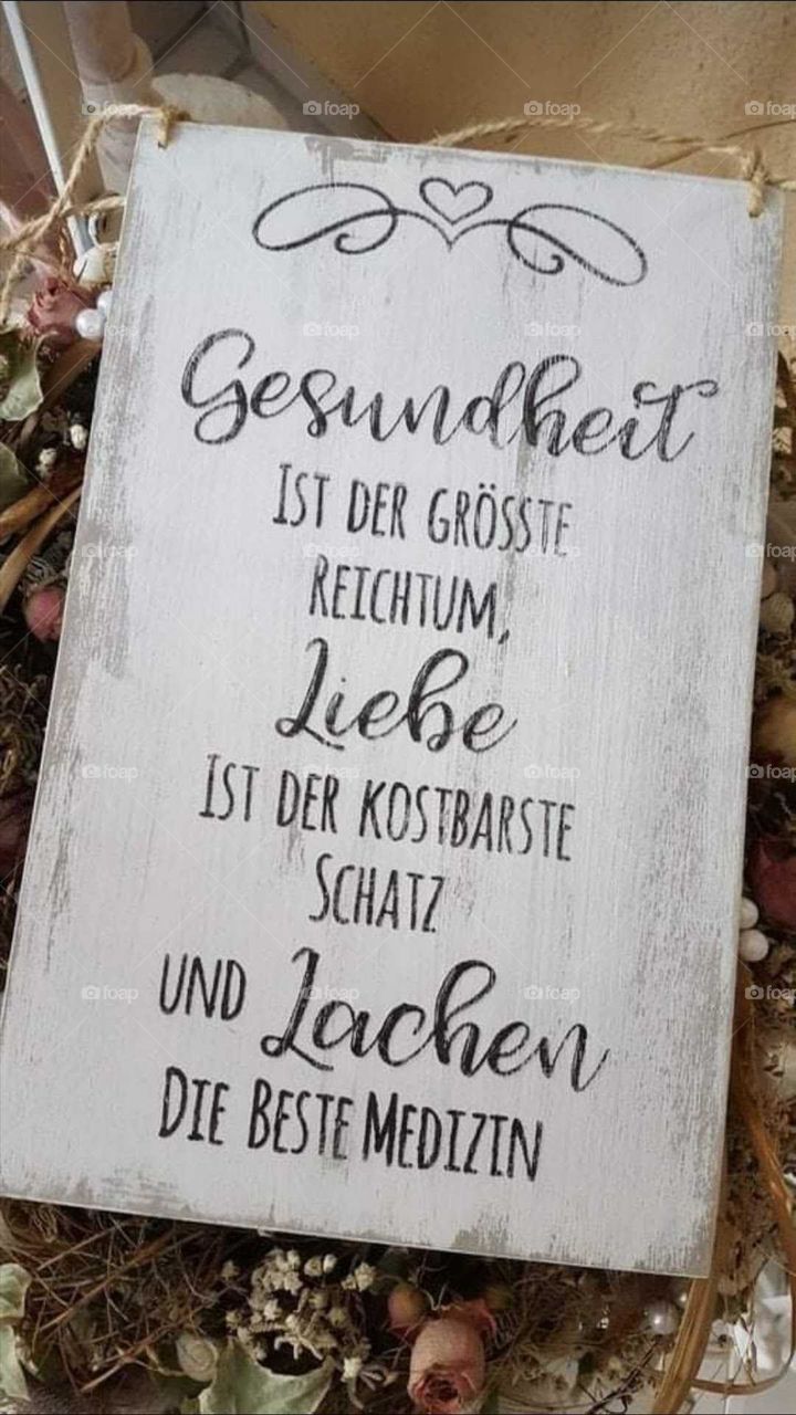 Gesundheit Liebe lachen 